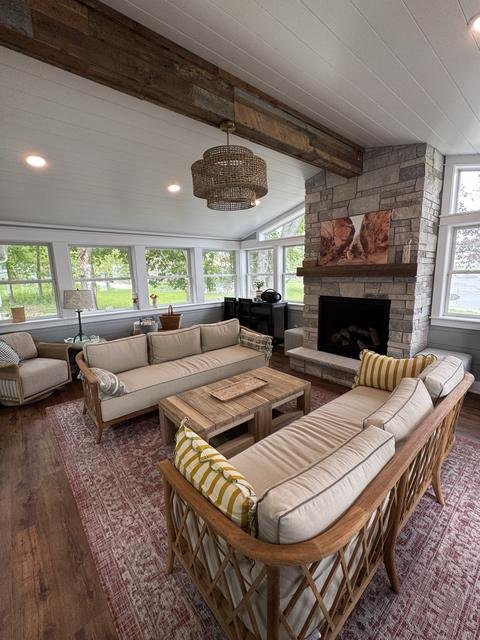 Delavan Lakefront 4 Season Room, finished work by Monien Construction